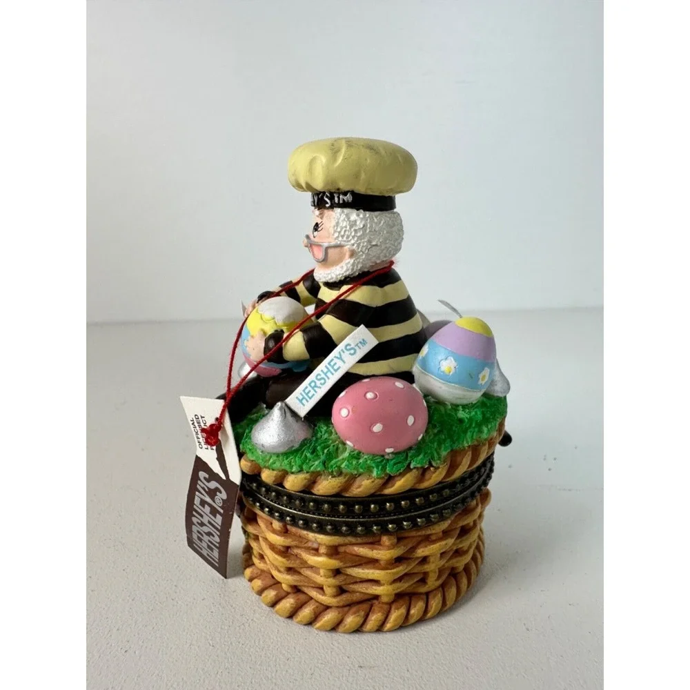 VTG Hershey's‎ Collectible Happy Easter Eggs Hershey Kisses 2002 Trinket Box NOS